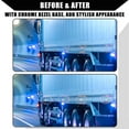 thumbnail image 5 of Unique Bargains 4pcs 1.85" Trailer Marker Light with Chrome Bezel Oval Side Marker Light Lamp for RV Truck Boat  White, 5 of 6