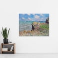 thumbnail image 2 of Claude Monet Cliff Walk At Pourville Extra Large Art Print Wall Mural Poster Premium XL, 2 of 3