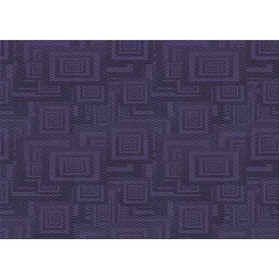 Ahgly Company Indoor Rectangle Patterned Deep Periwinkle Purple Area Rugs, 5' x 8'