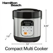 Hamilton Beach Compact Multi Cooker 1.5 Quart with Rice Egg Slow Cooker Steamer and Cereal Functions in Nepal at NPR 8644 Rating 5