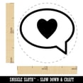 thumbnail image 2 of Heart Love in Text Callout Self-Inking Rubber Stamp Ink Stamper - Green Ink - Medium 1 Inch, 2 of 7
