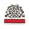 thumbnail image 2 of Empire Cove Winter Knit Leopard Striped Beanie - Ivory, 2 of 2