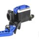 thumbnail image 3 of 1 Pair 7/8in Brake Master Cylinder Lever Universal Motorcycle Handlebar Kit with Reservoir Carbon Fiber Hand Guard Blue, 3 of 5