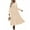 Beige, variant on Fall Long Dress for Women Crewneck Casual Long Sleeve Pleated Dresses with Pockets