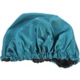 thumbnail image 1 of Gorro de baño para mujer, gorro de sauna grueso, gorro de ducha reutilizable para cabello largo y corto., 1 of 7