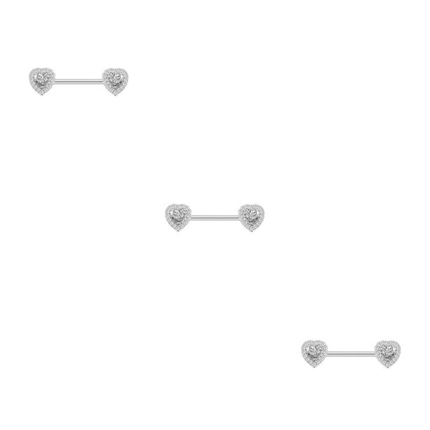 Guardurnaity Anillo para pezones Mujer encantadora Adorno de senos Accesorio de moda Pechos creativos Piercings para el cuerpo para mujeres Type2 NO2