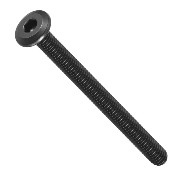 Flat Head Hex Socket Cap Screws Bolts(M6-1x70) 10Pcs, 304 Stainless Steel Hex Socket Furniture Bolts Countersunk Screws - for Furniture Woodworking Project, Black