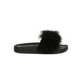 thumbnail image 2 of Women Fluffy Faux Fur Footbed Slide Sandal 19259, 2 of 6