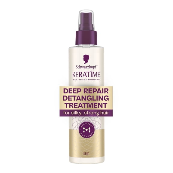 Schwarzkopf KERATIME Deep Repair Detangling Treatment for Dry, Damaged Hair, 6.8 fl oz