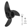 thumbnail image 1 of Outboard Propeller Kit, Rugged Plastic Propeller Durable High Thrust  For 28lb 36lb 46lb 12V 24V Motors, 1 of 8