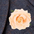 thumbnail image 4 of Pinza para el pelo con forma de rosa realista, broche de rosa, broche de flor grande, broche de solapa, broche de tela, pasador de flor realista, 4 of 7
