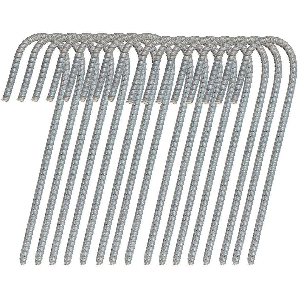 Urbalabs 12" Rebar Stakes Heavy Duty Tent Stakes Camping Fence Bird