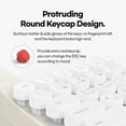 thumbnail image 4 of Bluetooth Wireless Keyboard Office Typewriter Mechanical Feel Tablet Universal Retro Round Keycap Notebook Keyboard,A, 4 of 10