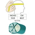 thumbnail image 7 of DALIX Youth Mesh Trucker Cap - Adjustable Hat in Teal/White Front Foam, 7 of 7