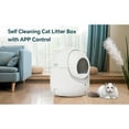 thumbnail image 3 of Resenkos Self-Cleaning Litter Box for Multiple Cats, Automatic Dumping for All Kinds of Cat Litter, APP Control, Support 2.4G WiFi, White, 3 of 11
