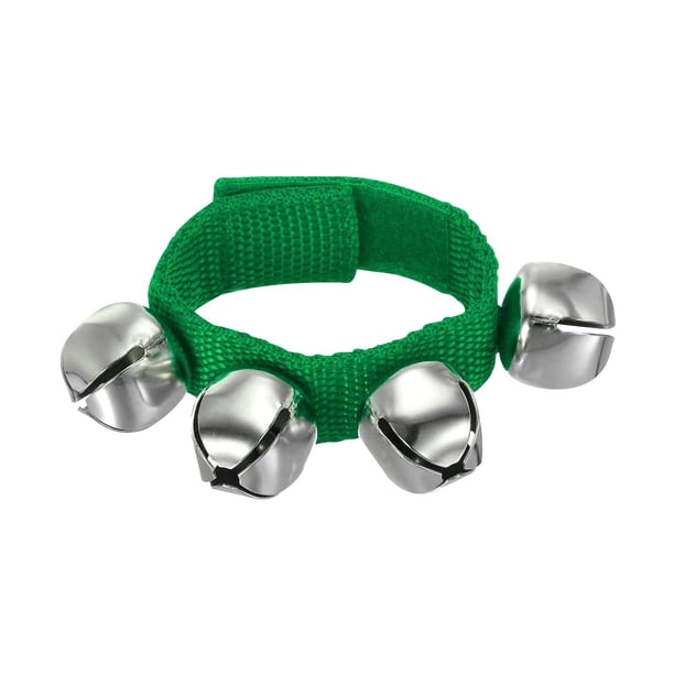 Campanas de muñeca, artículos esenciales para dormitorios, cascabeles, cascabeles para tobillos, cascabeles de muñeca, pulseras, instrumentos de percusión, 4 campanas musicales para fiestas, Navidad,
