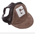 thumbnail image 2 of Pet Dog Sports Sun Hat Sunscreen Suitable for Small, Medium and Large Dogs Brown M, 2 of 5