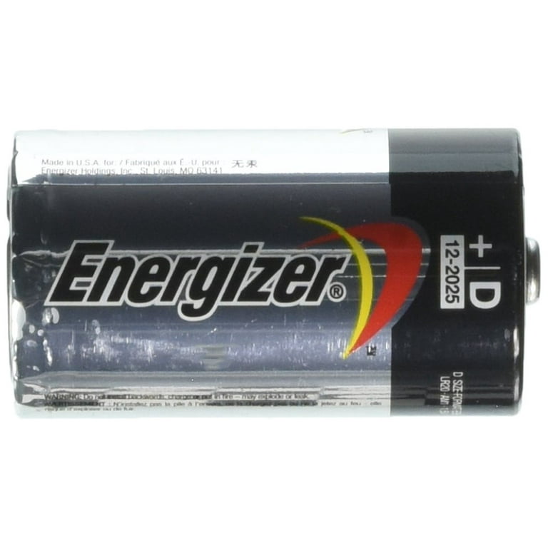 Energizer Max Batteries, Alkaline, D - 4 batteries