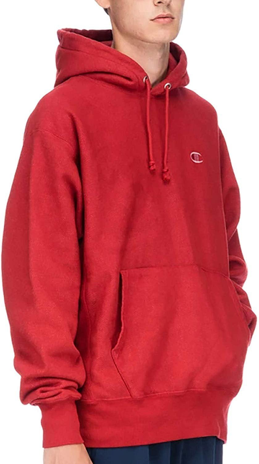 Champion Reverse Weave Pullover Pigment Dyed Red - Small C Logo, 3X-Large -