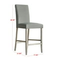 thumbnail image 4 of Home Design Macon Counter Height Dining Chair (Set of 4), Upholstered cushioned seat and back, Sturdy frame, Easy assembly, Gray/Antique Gray, 4 of 5
