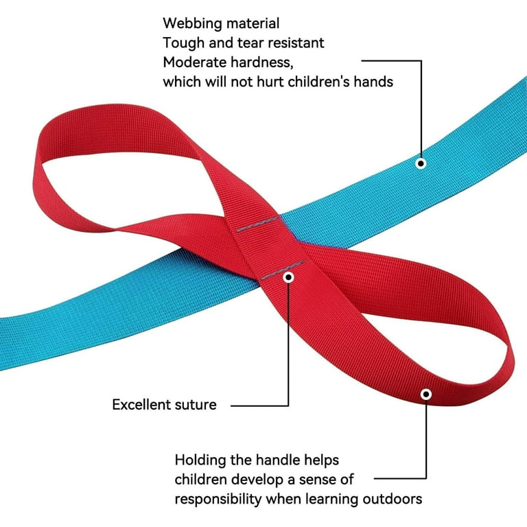 Child Leashes for Kids 2 to 12, Walking Rope for Preschool, Anti‑Lost Children Line Ropes Adjustable Colorful Handles Kids School Supplies for Preschool and Daycare