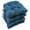 Indigo Blue, variant on 16-inch Solid Micro Suede U-shaped Tufted Chair Cushions (Set of 4)