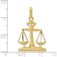 thumbnail image 4 of 14K Yellow Gold Scales Of Justice Pendant (29 X 19) Made In United States k1789, 4 of 6