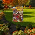 thumbnail image 3 of Autumn Garden Birds Garden Flag Birdhouse Floral 12.5" x 18" Briarwood Lane, 3 of 4