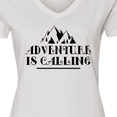 thumbnail image 4 of Inktastic Adventure is Calling Camping Hiking Women's V-Neck T-Shirt, 4 of 5