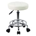thumbnail image 1 of Silla con ruedas KKTONER de piel sintética regulable en altura, 1 of 8