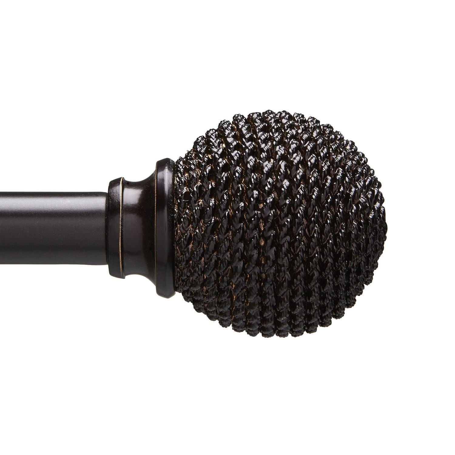hometrends Rope Ball 5/8" Bronze Drapery Rod Set