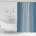 thumbnail image 3 of Hokiten Shower Curtain, Blue Ombre Fabric Shower Curtains for Bathroom, Modern Gradient Abstract Art Bath Curtain Waterproof Bathtub Curtains with 12 Hooks, Standard 72" x 72", 3 of 7