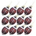 thumbnail image 1 of OULII 12Pcs Christmas Football Hanging Decorations Brown Plastic Rugby Balls for Holiday Tree, 1 of 8