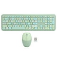 thumbnail image 2 of Keyboard Mouse Set, 2.4GHZ Chip Long Distance Reception Keyboard Mouse Gift Kit Comfortable High Speed Transmission  For  XP/Win7/Win8/Win10 Green Mixed Color, 2 of 8