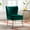 Green, variant on WestinTrends Furniture 22" Wide Tufted Velvet Accent Chair Seat with Gold Metal Legs, All Weather Resistant for Indoor, Den, Dining or Living Room, Bedroom