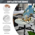 thumbnail image 6 of POLERO Beach Giraffe Print Stretch All-in-One High Back Computer Chair Cover, Removable Brushed Elastic Fabric Office Chair Cover for Home Office, 6 of 7