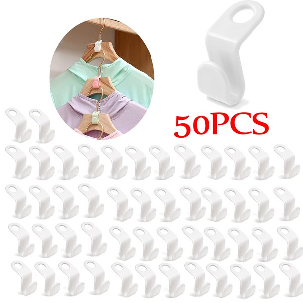 Clothes Hanger Connector Hooks Hanger Hooks for Space Saving Cascading Connection Hangers