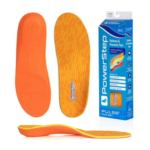 PowerStep PULSE Plus Orthotic Running Shoe Insoles with Metatarsal Pad