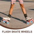thumbnail image 3 of LABSERRON 4 Pcs Roues de Patins à Roulettes Bleues Design Clignotant avec Roulements Rotation Fluide pour Patins à Glace, 3 of 6