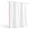 White&pink-72"W x 72"L (Pack of 1), variant on White&blue 72"W x 84"L (Pack of 1) Scalloped Textured Cotton Cloth Bathroom Shower Curtain