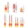 thumbnail image 4 of Herramientas 10pcs 1000V Aislador aislado Conjunto Con Ranuros Magnética y rellenos de fillips de empuñaduras suaves electricistas Herramientas de reparación de trabajo eléctrico, 4 of 7
