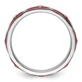 thumbnail image 5 of Sterling Silver Red Enamel Ring, 5 of 5