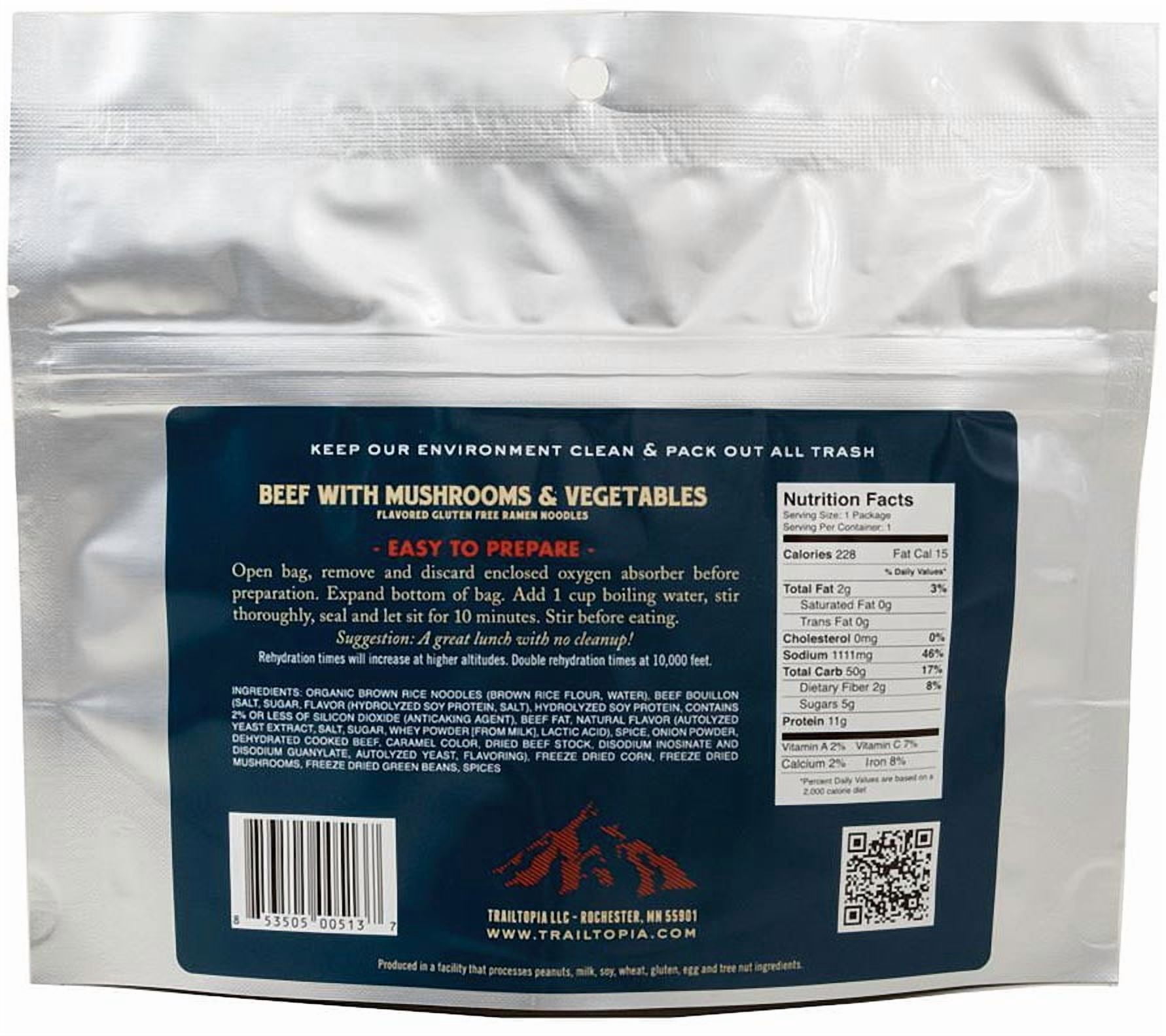 Trailtopia Gluten Free Beef with Veg Ramen: Delicious and Convenient Trail Meal