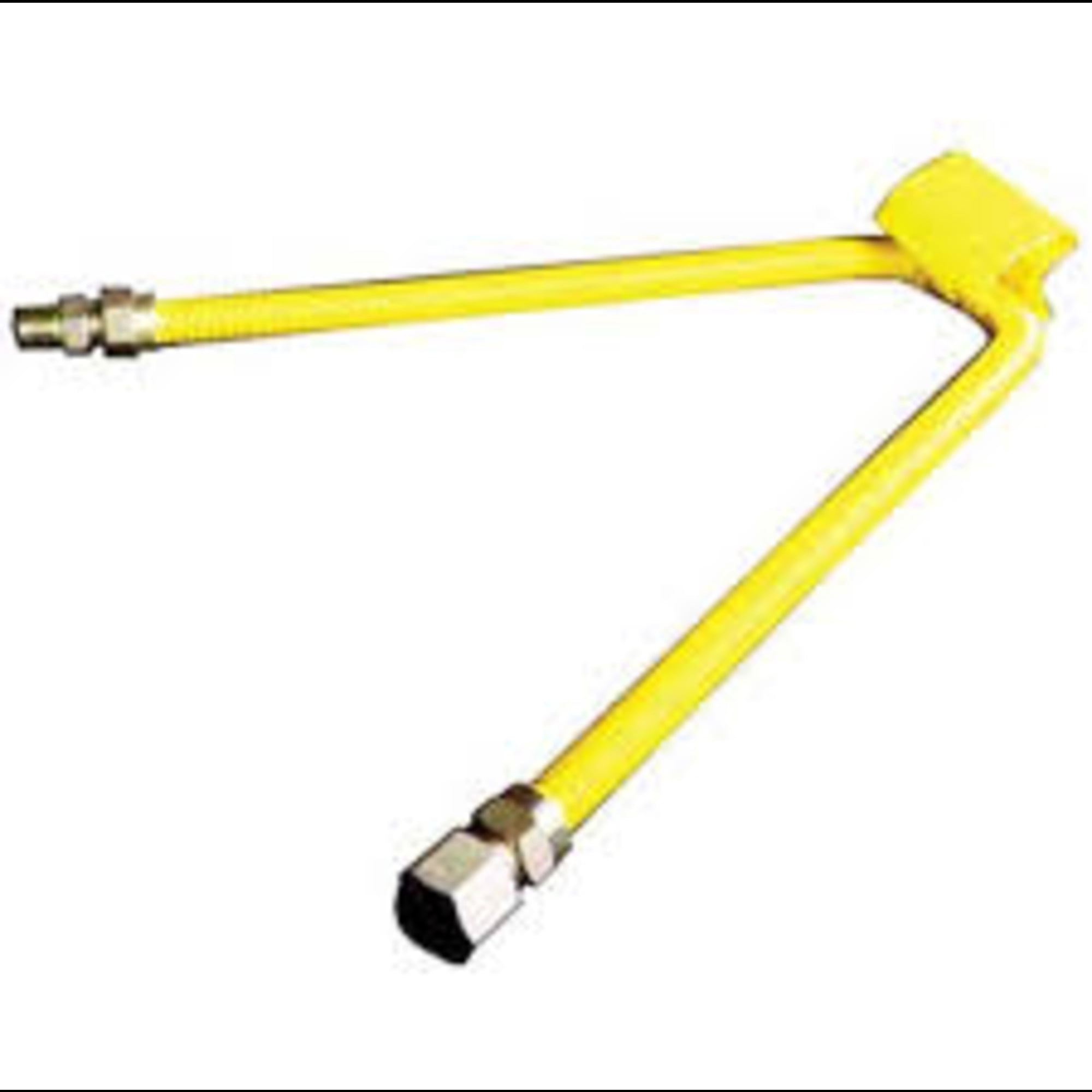 Avalon SS Flex Gas Line 1/2 x 72 Yellow with 1/2MIP x 1/2FIP Ends