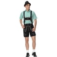 thumbnail image 3 of Disfraz de Oktoberfest de lujo para hombre, pantalones de cuero bávaros, camisa a cuadros, Festival de la cerveza, Cosplay, vestido de fiesta elegante, Carnaval y Halloween, 3 of 5