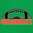thumbnail image 3 of Cincinnati Skyline Football Long Sleeve T-shirt Bleed Orange and Black Game Day Fantasy League Champions Tailgating, 3 of 7