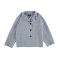 thumbnail image 2 of Chaqueta con botones en la parte delantera Maxmara para mujer azul 14, 2 of 2