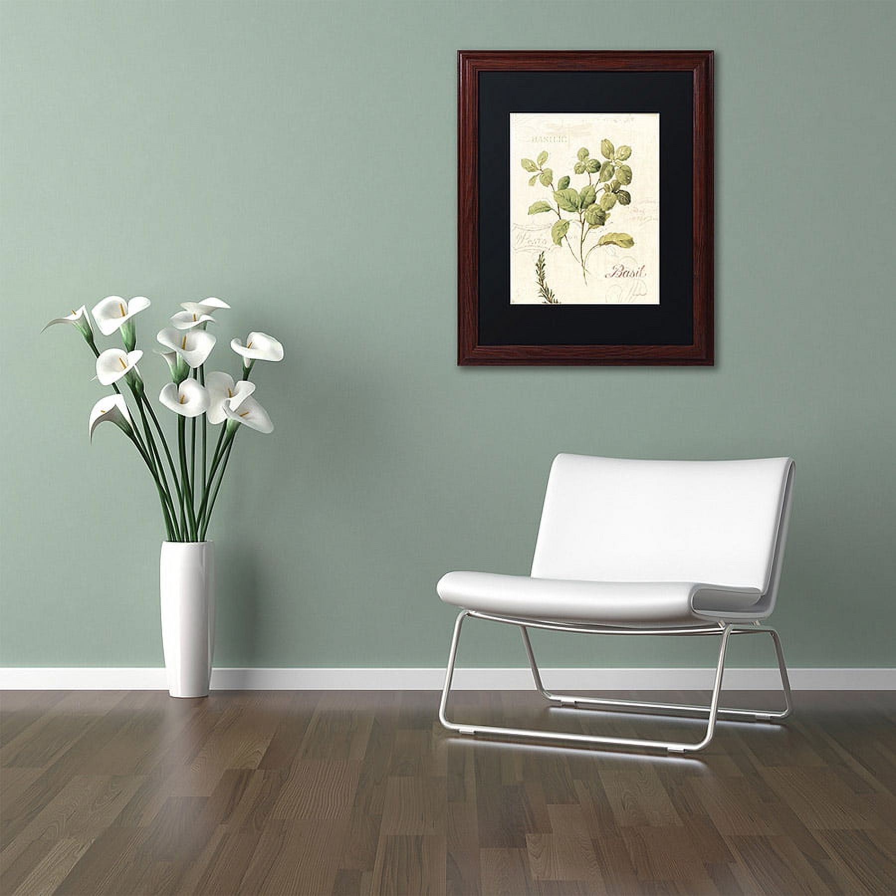 Trademark Fine Art "Aromantique III" Canvas Art by Lisa Audit, Black Matte, Wood Frame