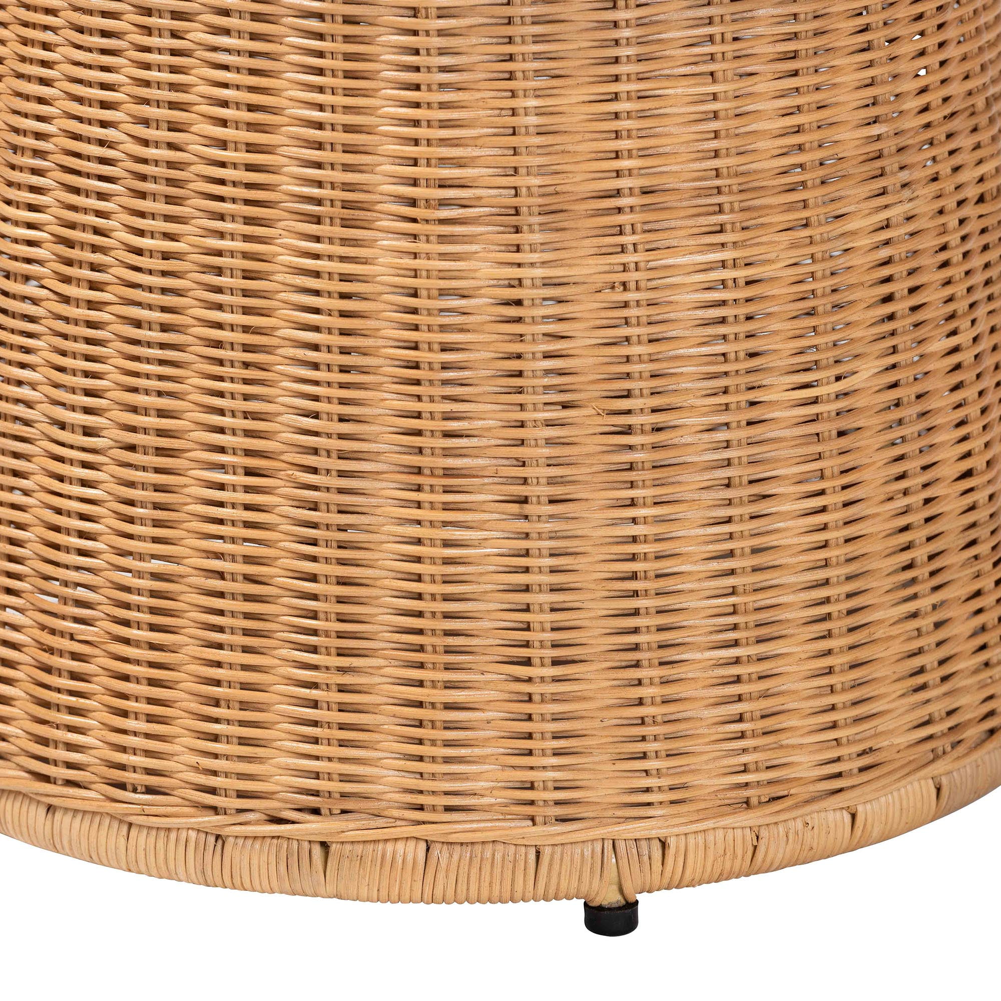 bali & pari Caroline Boho End Table, 15"W, Light Honey
