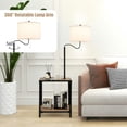 thumbnail image 6 of Barara King Standing Lamps, Living Room Floor Lamps,360° Rotatable Floor Lamp with End Table and USB Charging Ports, 6 of 11